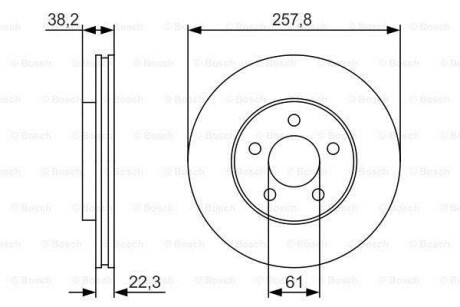 Тормозной диск BOSCH 0986479R56