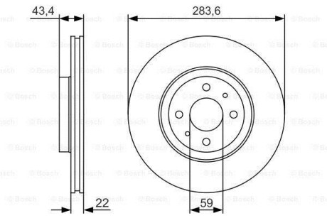 Диск тормозной BOSCH 0986479S01