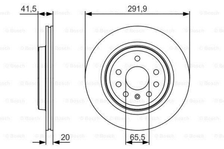 Тормозной диск BOSCH 0986479S27