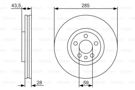 Тормозной диск BOSCH 0986479S62 (фото 1)