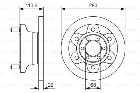 Тормозной диск BOSCH 0986479S95