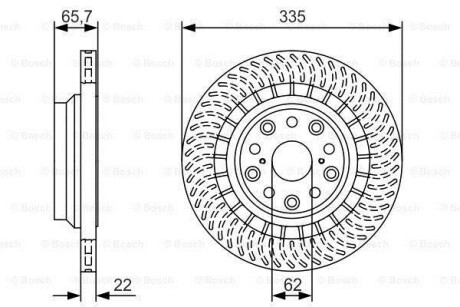 Тормозной диск BOSCH 0986479T35