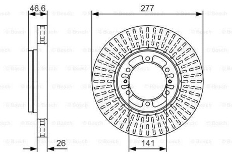 Тормозной диск BOSCH 0986479T41