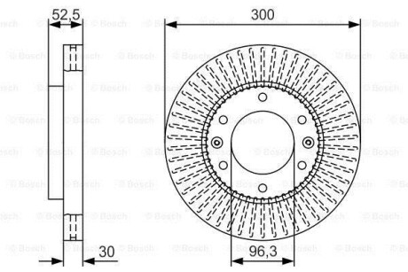 Тормозной диск BOSCH 0986479T88