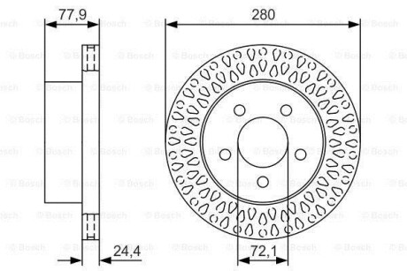 Тормозной диск BOSCH 0986479U00