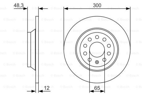 Диск тормозной BOSCH 0986479V01