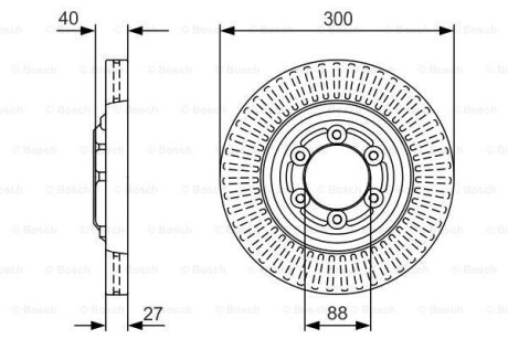 Тормозной диск BOSCH 0986479V29