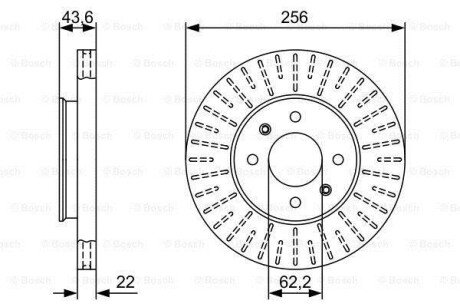 Диск тормозной BOSCH 0986479V96