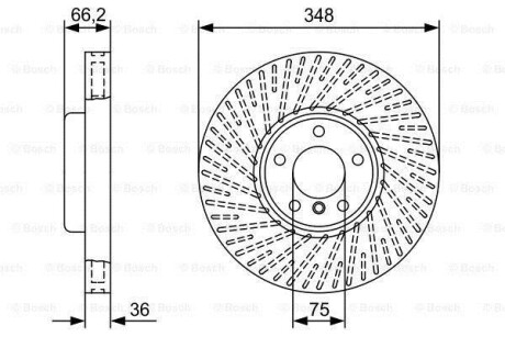 TARCZA HAM. BMW P. 5/6/7 10- LE BOSCH 0986479W19