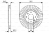 Тормозной диск BOSCH 0986479W69 (фото 1)