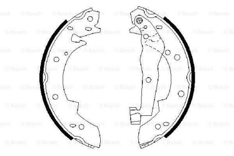 Барабанные колодки BOSCH 0986487013