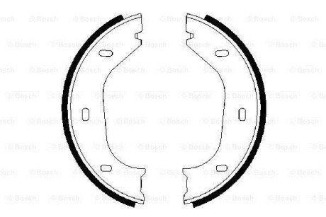 Гальмівні колодки ручного гальма BOSCH 0 986 487 202 (фото 1)