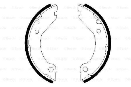 Гальмівні колодки ручного гальма BOSCH 0986487215