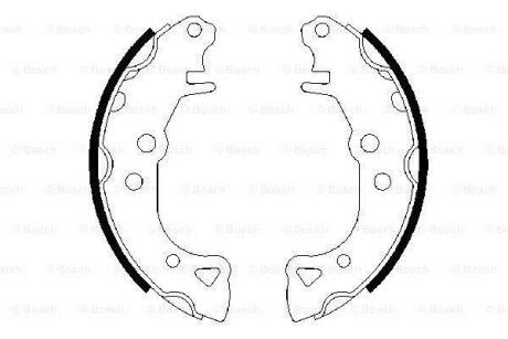 Комплект тормозных колодок BOSCH 0986487252