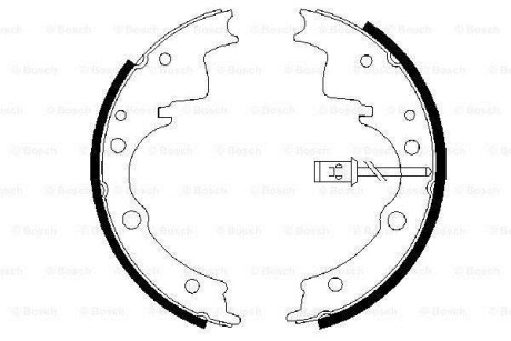 Комплект тормозных колодок BOSCH 0986487375