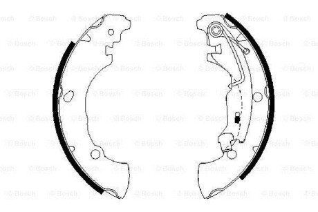 Комплект тормозных колодок BOSCH 0986487670