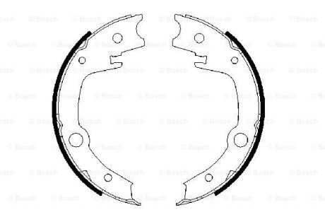 Тормозные колодки барабаны BOSCH 0986487679