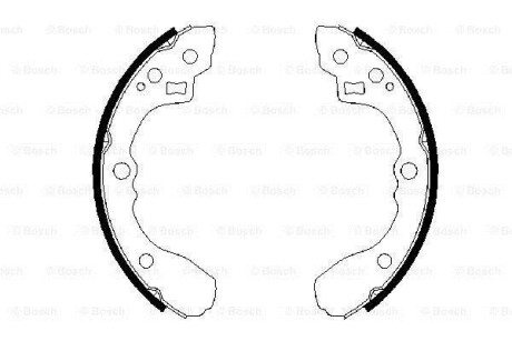 Комплект тормозных колодок BOSCH 0986487687