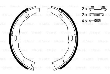 БАРАБАННЫЕ КОЛОДКИ СТОЯНК.ТОЛЬЯ BOSCH 0 986 487 723