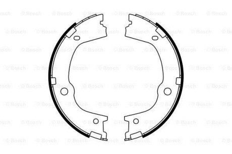 Тормозные колодки барабаны BOSCH 0986487776