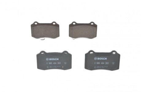 Комплект тормозных колодок, дисковый механизм BOSCH 0986494393