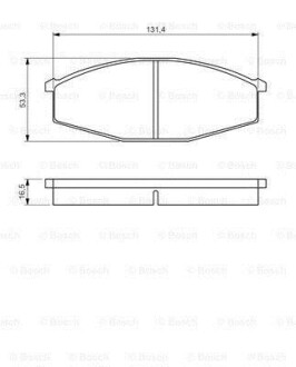 Тормозные колодки, дисковые BOSCH 0986494566