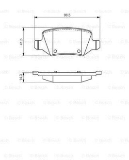 Колодки гальмівні дискові MERCEDES - заміна на 0986494023 BOSCH 0986494569 (фото 1)