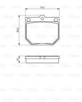 Дисковые тормозные колодки BOSCH 0986494579