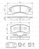 Комплект тормозных колодок, дисковый механизм BOSCH 0 986 494 610 (фото 8)