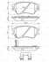 Комплект тормозных колодок, дисковый механизм BOSCH 0 986 494 630 (фото 8)