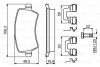 Комплект тормозных колодок, дисковый механизм BOSCH 0 986 494 641 (фото 8)