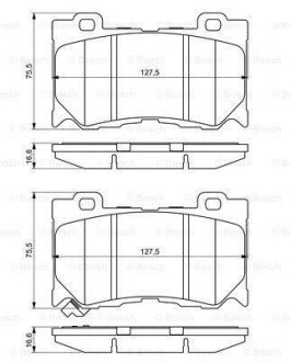 ДИСКОВЫЕ КОЛОДКИ ПЕРЕДНИ BOSCH 0986494707