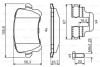 Комплект тормозных колодок из 4 шт. дисков BOSCH 0986494731 (фото 1)