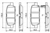 Комплект тормозных колодок из 4 шт. дисков BOSCH 0986494857 (фото 1)