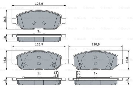 KLOCKI HAM. OPEL P. KARL 1,0 15-18 BOSCH 0986494906