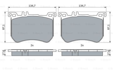 KLOCKI HAM. DB P. R231/W222 3,0-4,7 12- BOSCH 0986494985