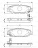 Комплект тормозных колодок, дисковый механизм BOSCH 0 986 495 122 (фото 1)