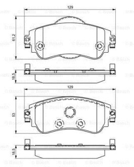 Гальмівні колодки (набір) BOSCH 0986495304 (фото 1)