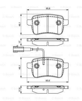 Гальмівні колодки (набір) BOSCH 0986495305