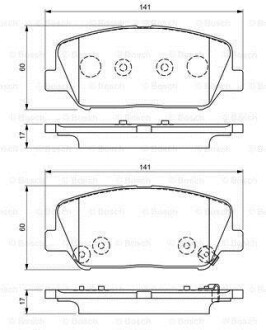 Гальмівні колодки (набір) BOSCH 0986495337 (фото 1)