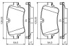 Комплект тормозных колодок из 4 шт. дисков BOSCH 0986495426 (фото 2)