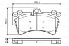 Гальмівні колодки дискові AUDI/PORSCHE/VW Q7/Cayenne/Touareg F 02-10 BOSCH 0986495435 (фото 1)