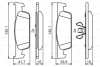 Колодки гальмівні (передні) Dacia Logan/Renault Clio 12- (Teves) Q+ BOSCH 0986495462 (фото 1)