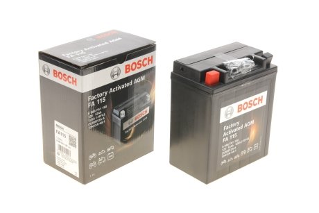 Мотоциклетная аккумуляторная батарея 12В/12Ач/160А BOSCH 0986FA1150