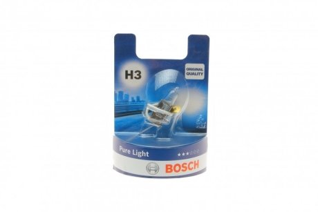 Лампа H3 55W 12V Pure Light блистер - кратн. 20 шт BOSCH 1987301006