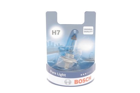 Автолампа (12V 55W H7 PURE LIGHT блистер) BOSCH 1987301012