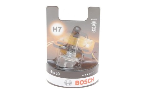 Автолампа (12 V 55 W H7 Plus 50 блістер) BOSCH 1987301042