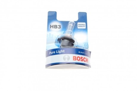 Автолампа (12V 60W HB3 PURE LIGHT блистер) BOSCH 1987301062