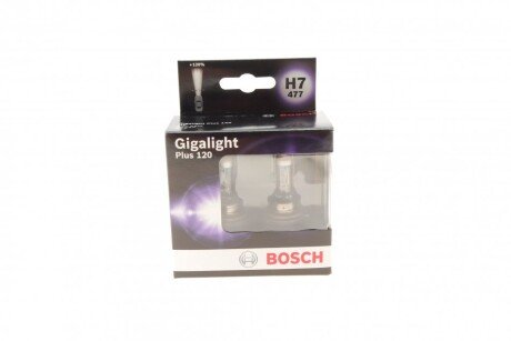 Автолампа Gigalight Plus 120 H7 PX26d 55 W прозрачная BOSCH 1987301107