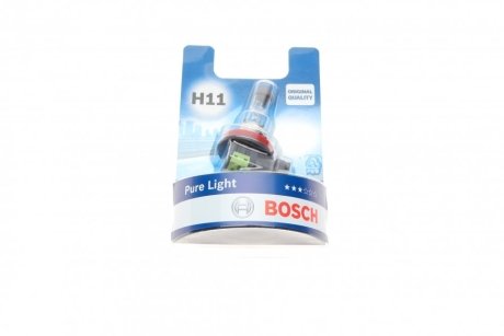 Автолампа (12V 55W H11 PURE LIGHT блистер) BOSCH 1987301339